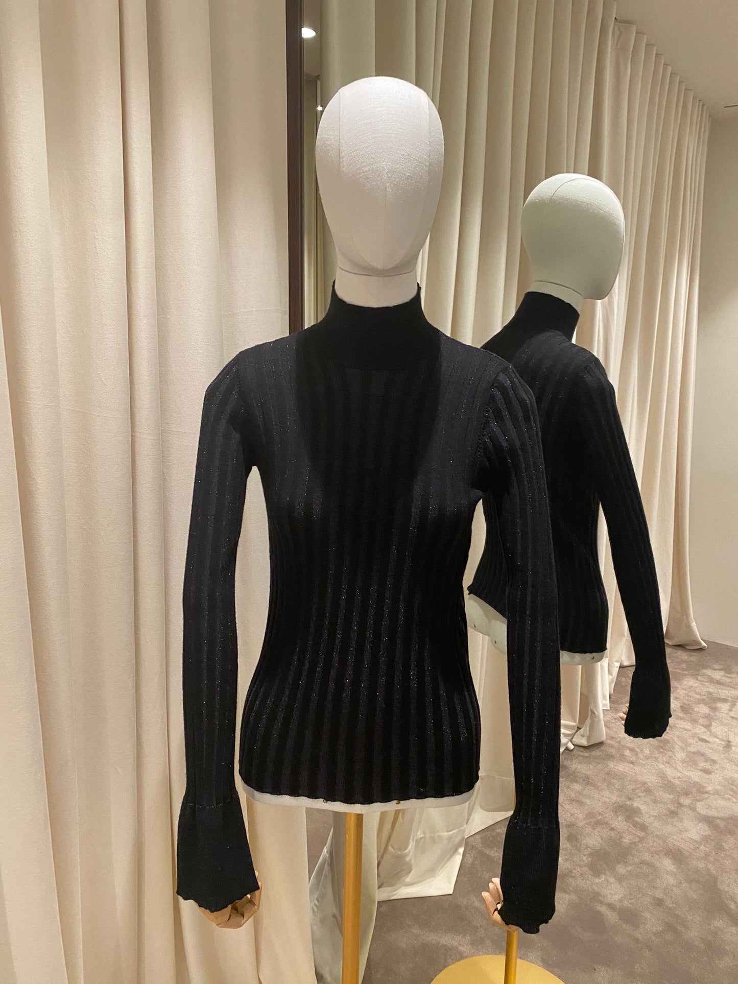 Roberto Collina Jersey Lurex negro