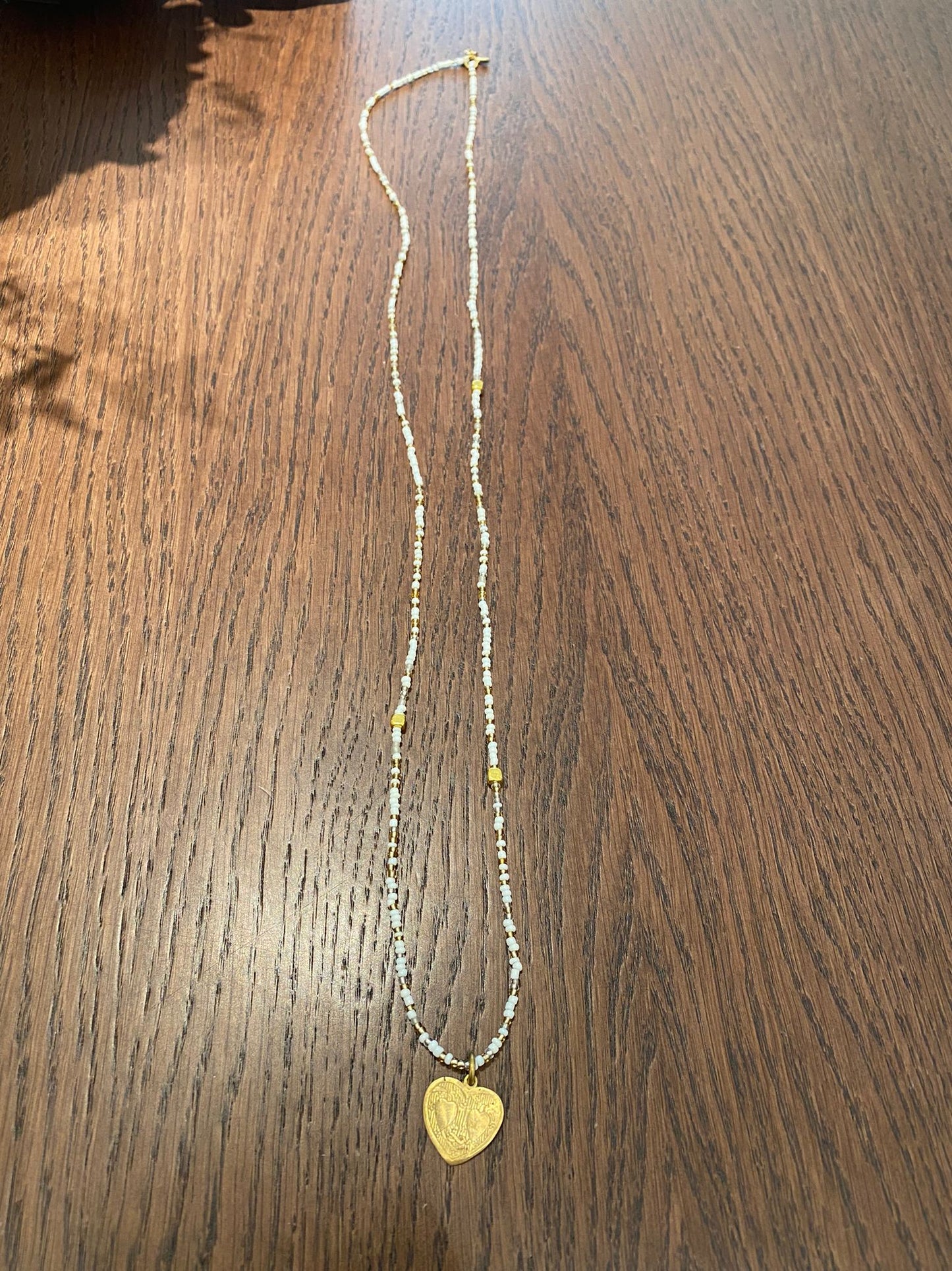 Icon Collar Luna heart white