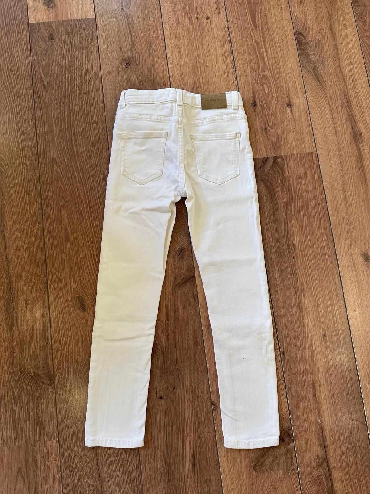 Mango Jeans blancos