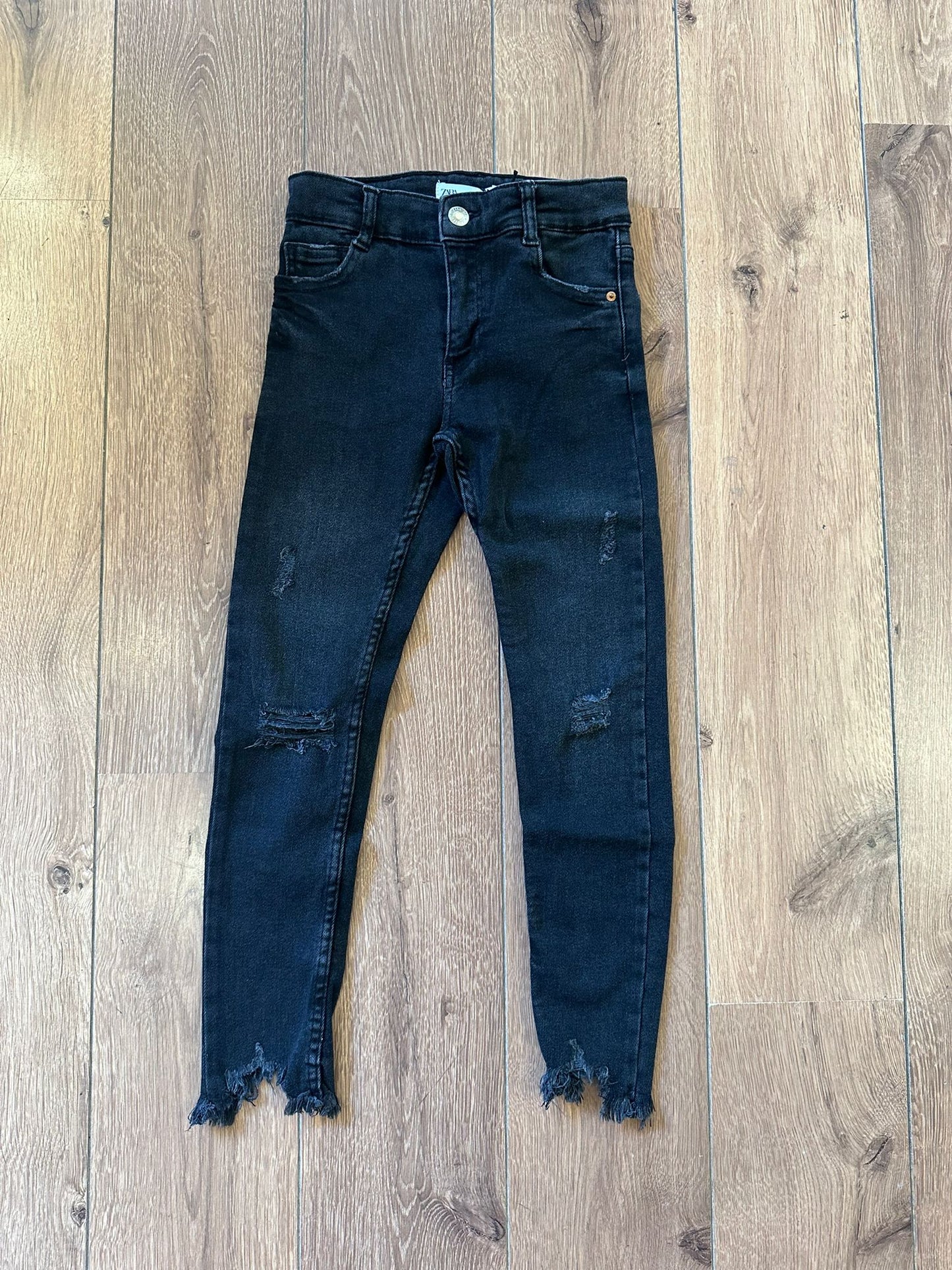 Zara Jeans pitillo negro