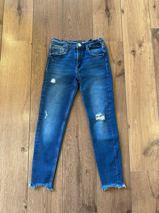 Zara Jeans flecos