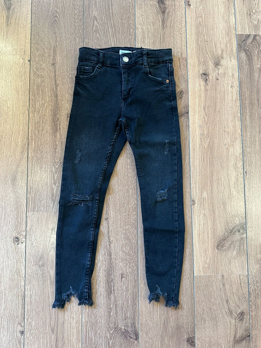 Zara Jeans pitillo negro