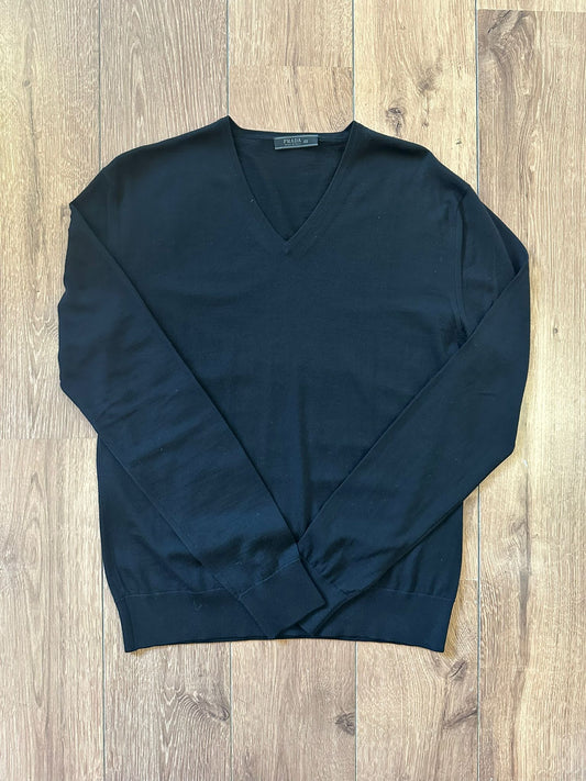 Prada Jersey pico negro