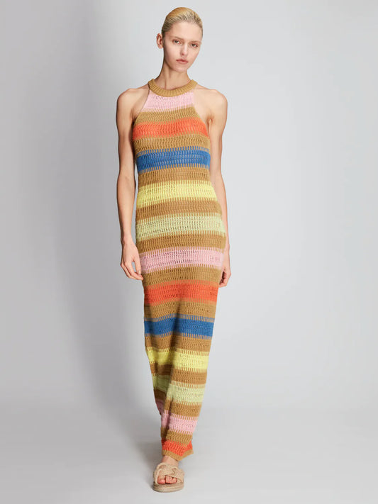 Roberto Collina vestido rayas multicolor - The Class Room