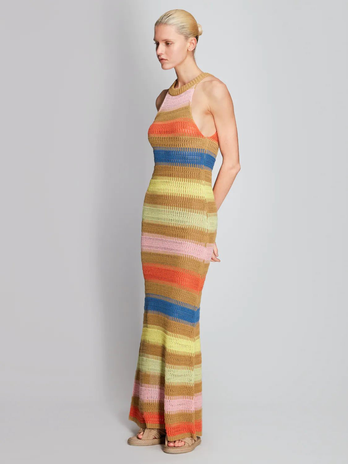 Roberto Collina vestido rayas multicolor - The Class Room