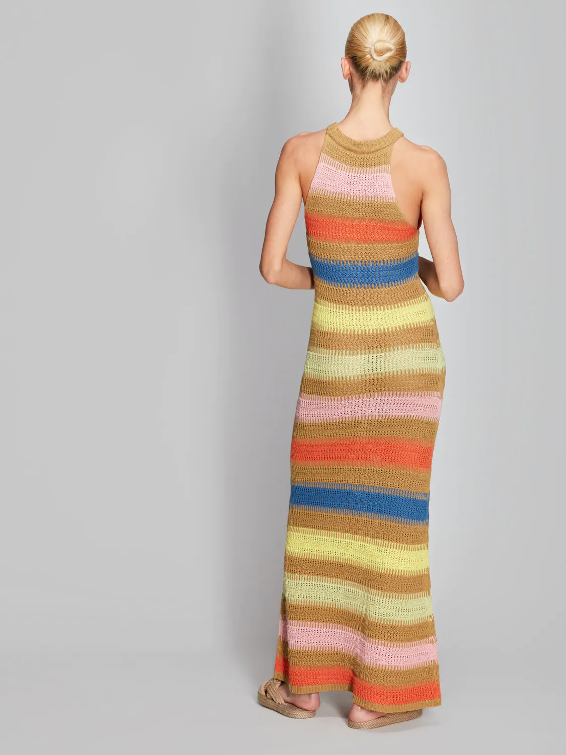 Roberto Collina vestido rayas multicolor - The Class Room